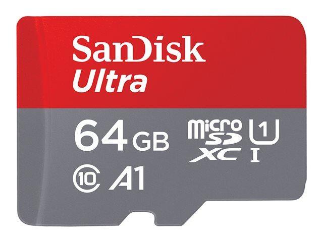 SanDisk Ultra 64 GB MicroSDXC Classe 10 (SanDisk Ultra Micro Memory Card SDXC 64GB 120MB/s Class 10 Adapter)