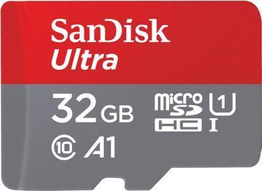 SanDisk Ultra microSD 32 GB MicroSDHC UHS-I Classe 10 (SanDisk Ultra - Scheda di memoria flash adattatore microSDHC per SD in d