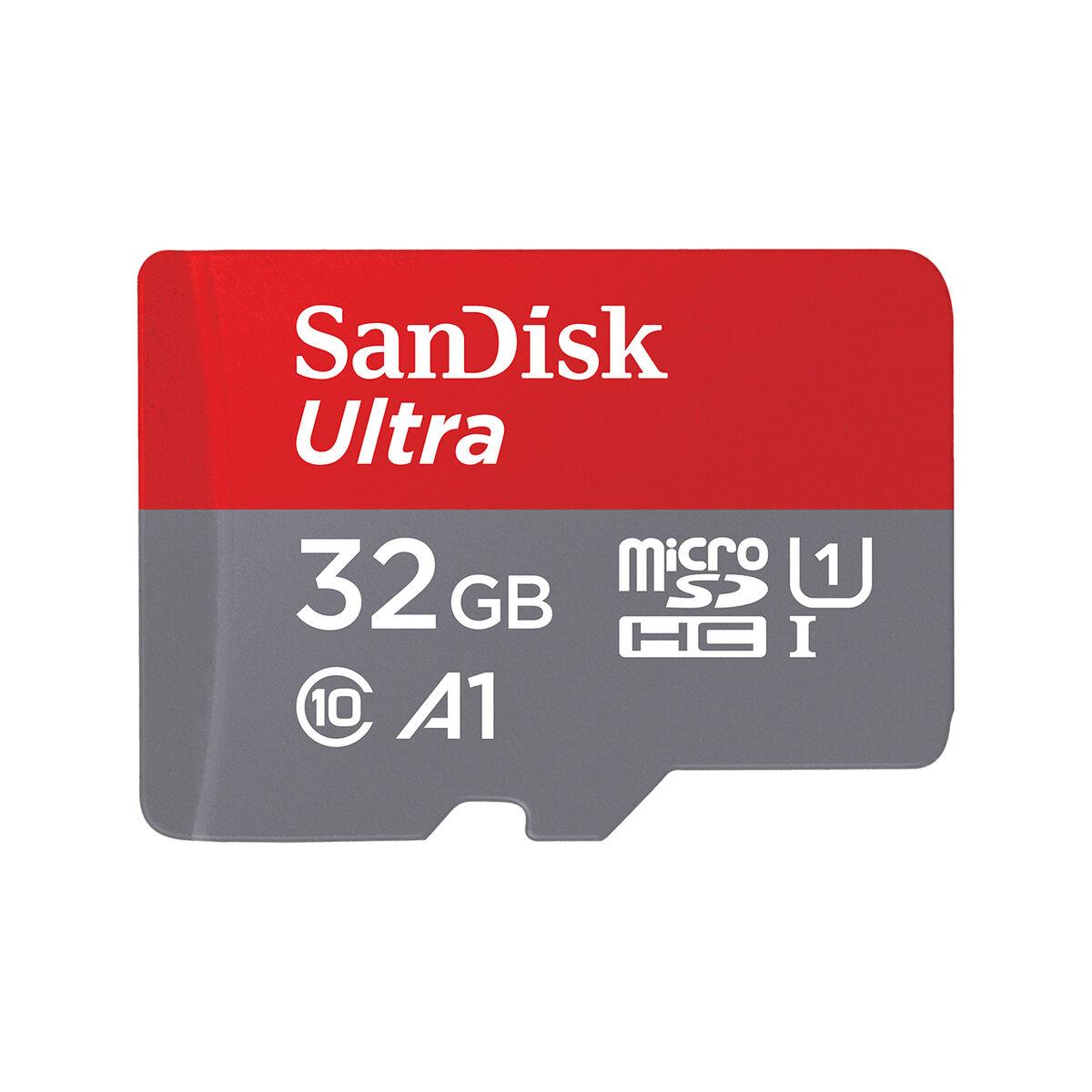 SanDisk Ultra microSD 32 GB MicroSDHC UHS-I Classe 10 (SanDisk Ultra - Scheda di memoria flash adattatore microSDHC per SD in d