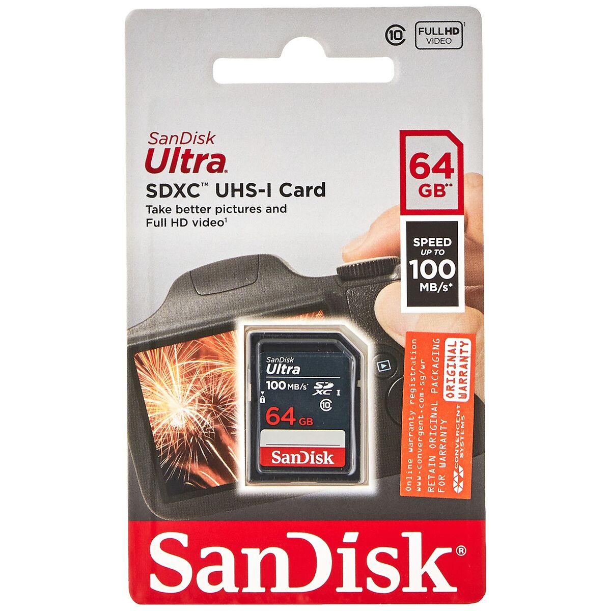 SanDisk Ultra 64 GB SDXC UHS-I Classe 10 (SanDisk Ultra SDXC Class 10 UHS-I 100MB/s 64GB)