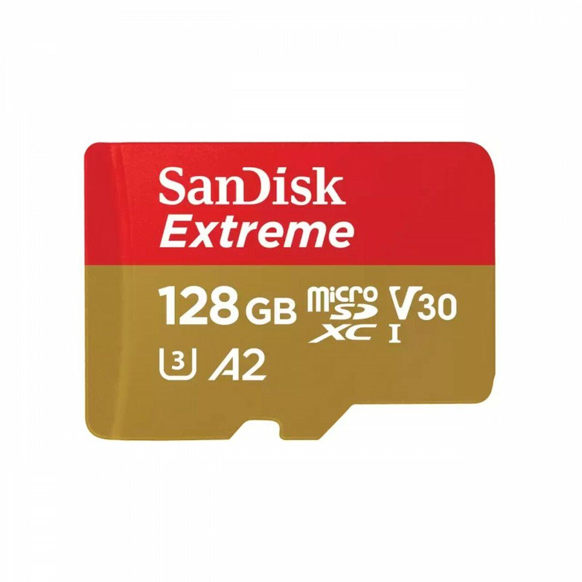 SanDisk Extreme 128 GB MicroSDXC UHS-I Classe 10 (SanDisk Extreme - Scheda di memoria flash - 128 GB - A2 / Video Class V30 / U