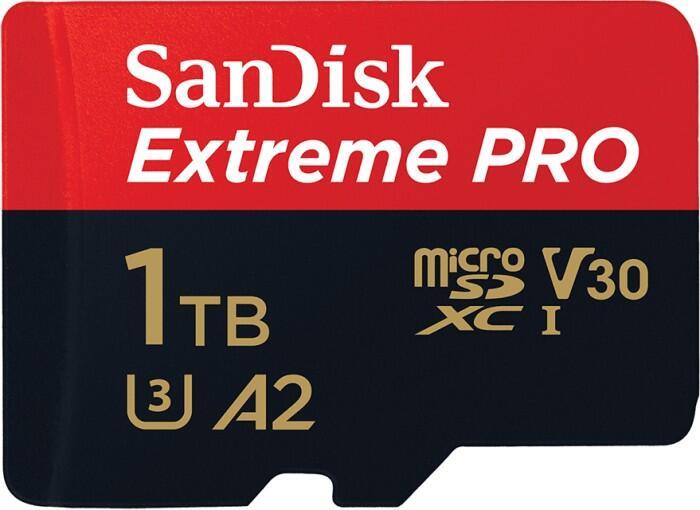 SanDisk Extreme PRO 1 TB MicroSDXC UHS-I Classe 10 (SanDisk Extreme Pro - Scheda di memoria flash [adattatore da microSDXC a SD