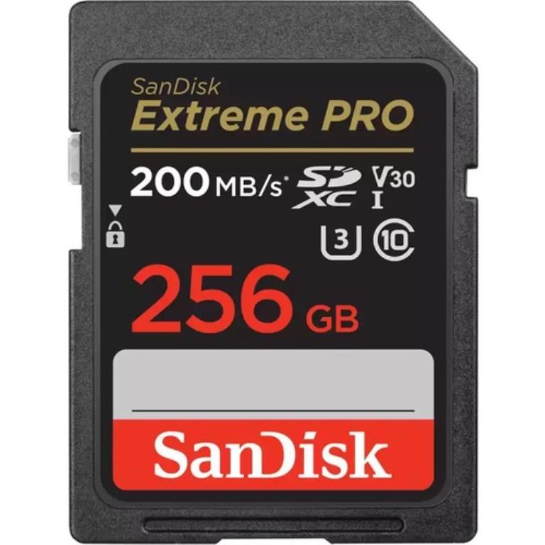 Sandisk Memory Card SDXC Extreme Pro 2022 256GB - C10 U3 V30 - fino a 200/140MBps
