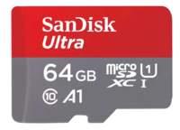 SanDisk Ultra 64 GB MicroSDXC UHS-I Classe 10 (SanDisk Ultra - Flash memory card [microSDXC to SD adapter included] - 64 GB - A