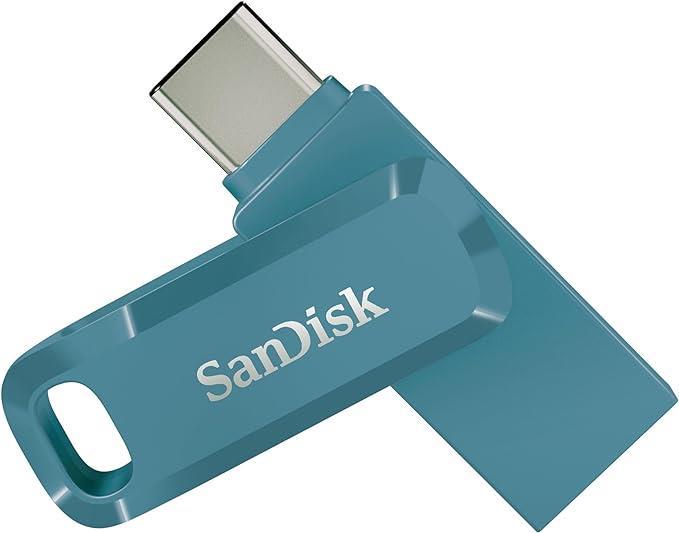 Chiavetta SanDisk Ultra Dual Drive Go 128 GB USB 3.1 Type-C/USB-A Navagio Bay Blu