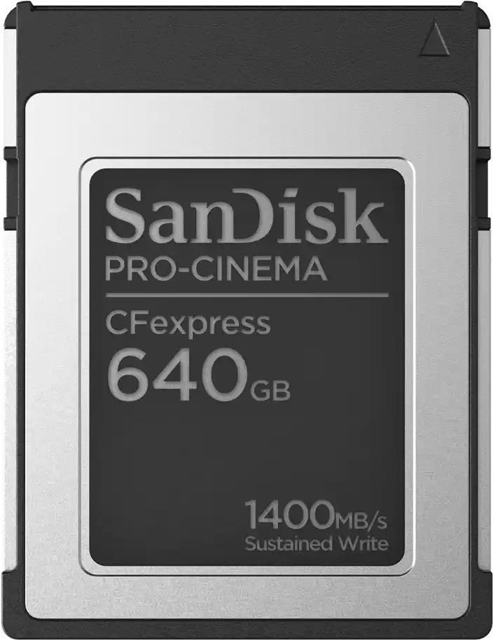 SanDisk PRO-CINEMA CFexpress 640 GB (SanDisk PRO-CINEMA - Scheda di memoria flash - 640 GB - CFexpress Tipo B)