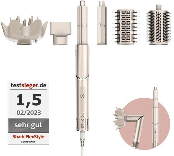 FlexStyle 5 in 1 styler per capelli e asciugacapelli champagne