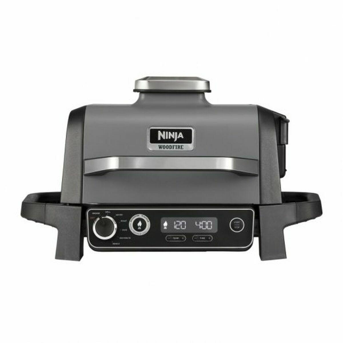 Leistung 2400W Grillplatten abnehmbar Extras wrmeisolierte Griffe herausnehmbare Fettauffangschale Kontrollleuchte Pelletkamm