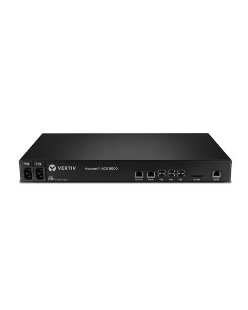 Vertiv Avocent Console Server ACS 8000 a 32 porte con doppia alimentazione AC e modem analogico