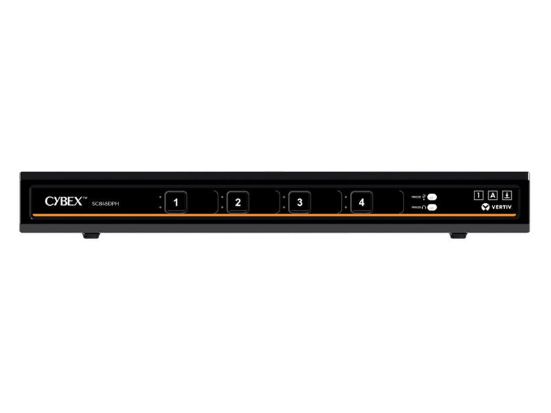 Vertiv SC940DPH-400 switch per keyboard-video-mouse kvm Nero (CYBEX SC UNIVERSAL DP/H SECURE - KVM SWITCH 4-PORT DUAL DISPLAY P)