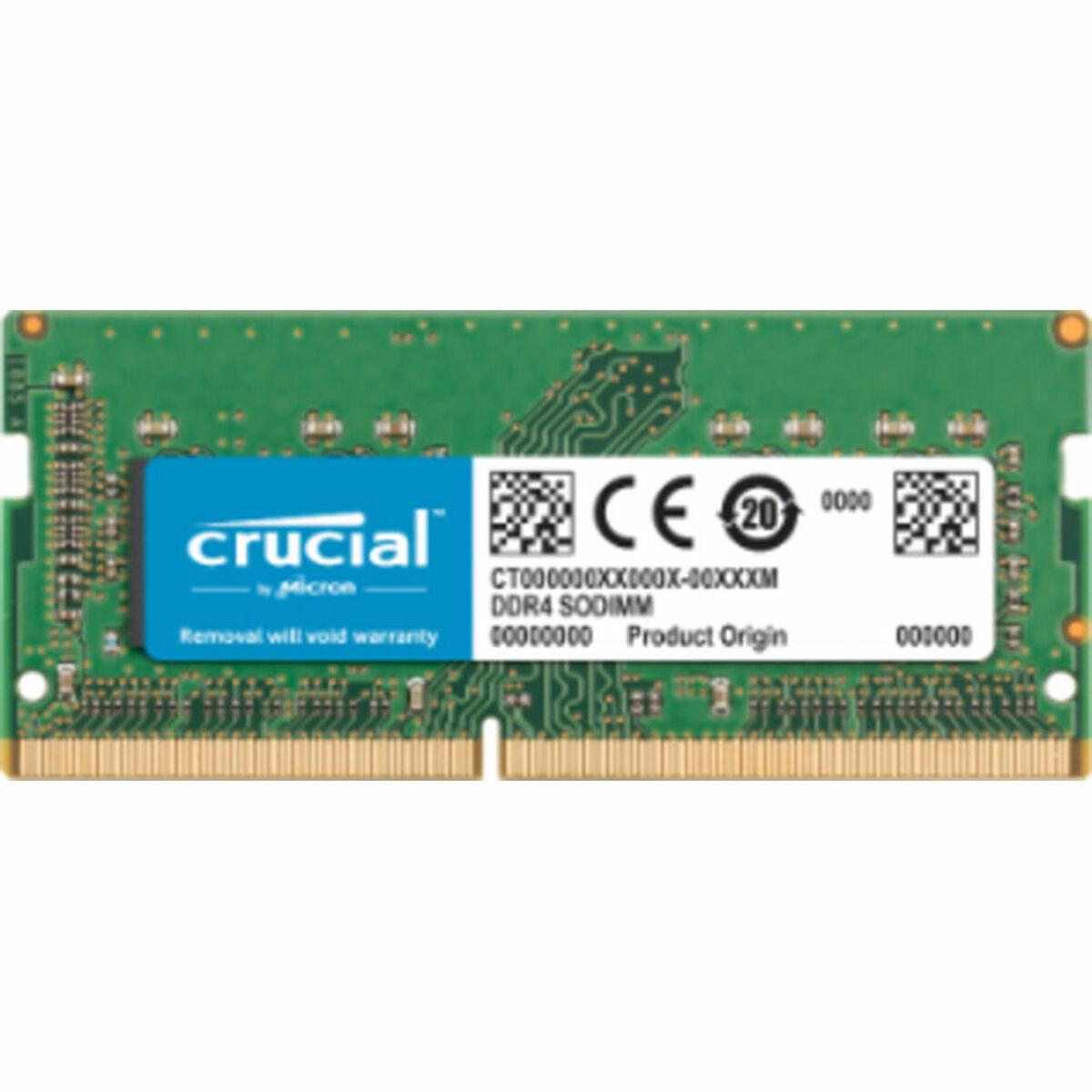 Crucial 16GB DDR4 2400 memoria 1 x 16 GB 2400 MHz (Crucial - DDR4 - modulo - 16 GB - SO DIMM 260-pin - 2400 MHz / PC4-19200 - C