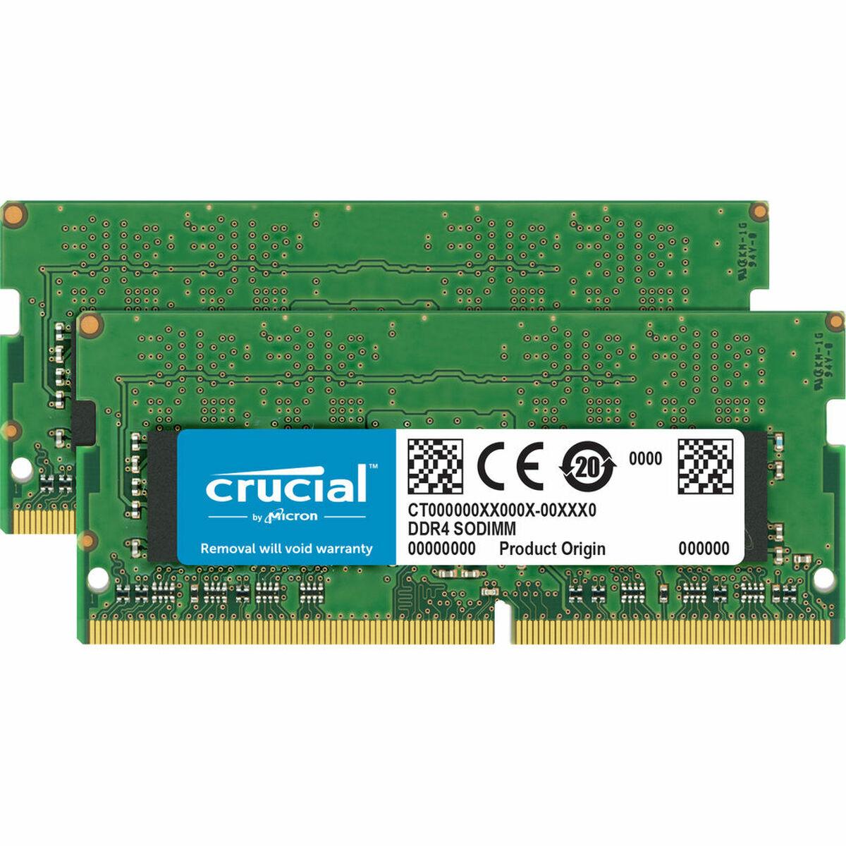 Crucial CT2K16G4S266M memoria 32 GB 2 x 16 GB DDR4 2666 MHz (32GB KIT16GBX2 DDR4 2666 MT/2x 16 GB DDR4 2666 MHz SODIMM 1.2 V)