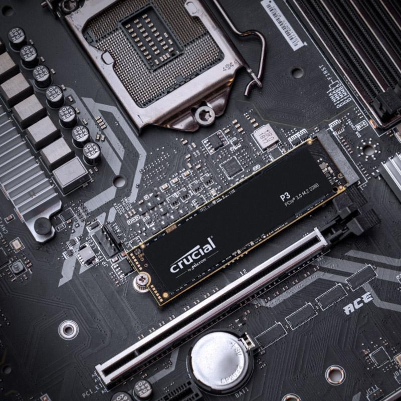 SSD CRUCIAL 500GB M.2 2280 NVMe PCIE READ: 3500MB/S-WRITE: 1900MB/S CT500P3SSD8