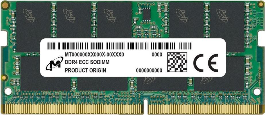 Micron MTA18ASF4G72HZ-3G2R memoria 32 GB 1 x 32 GB DDR4 3200 MHz Data Integrity Check verifica integrità dati (32GB Micron DD