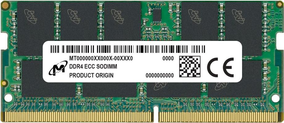 Micron MTA9ASF2G72HZ-3G2R memoria 16 GB 1 x 16 GB DDR4 3200 MHz Data Integrity Check [verifica integritÃƒÆ’Ã‚Â  dati]