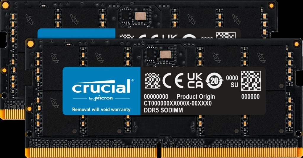 Crucial CT2K32G52C42S5 memoria 64 GB 2 x 32 GB DDR5 5200 MHz Data Integrity Check verifica integrità dati (64GB32GBx2 Crucial