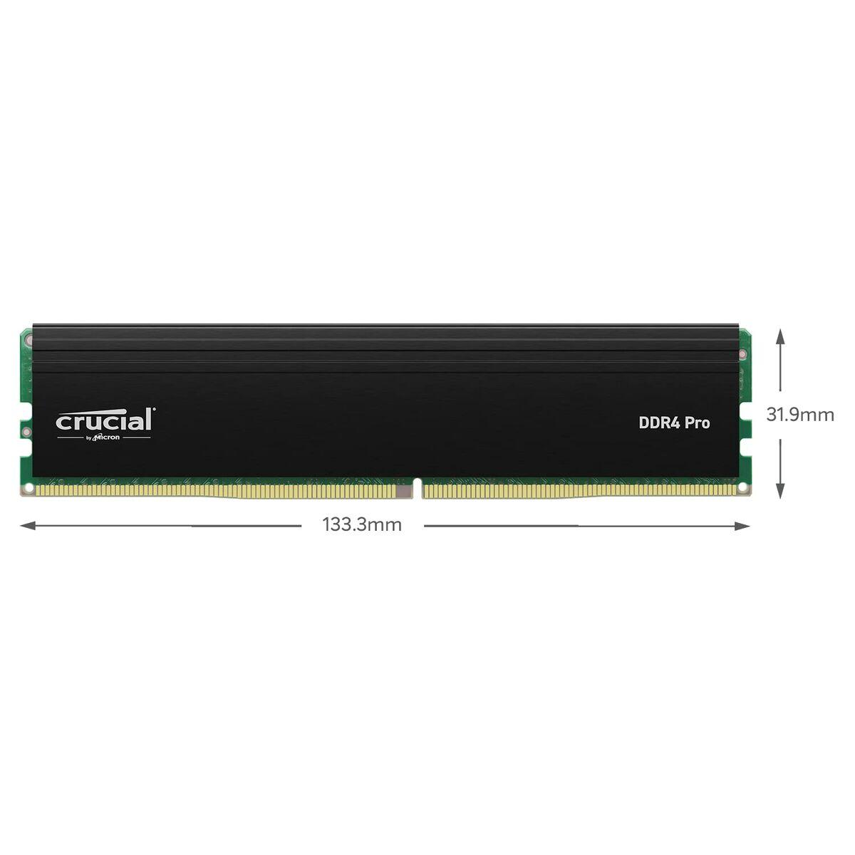 Crucial CP2K32G4DFRA32A memoria 64 GB 2 x 32 GB DDR4 3200 MHz (64GB [32GBx2] Crucial Pro DDR4-3200 UDIMM CL22 [16Gbit] Kit)