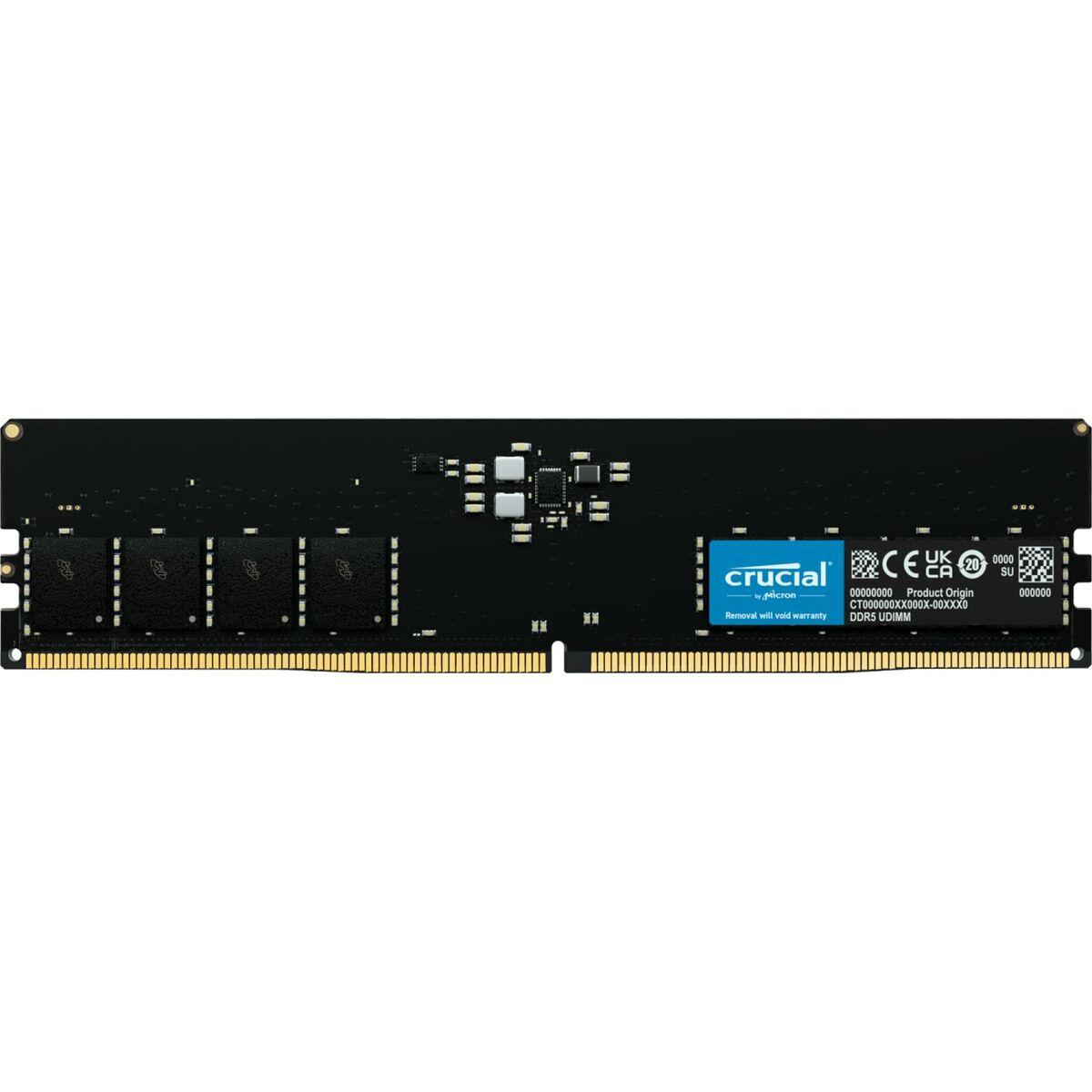 Crucial 8GB 1x8GB DDR5-5200 CL42 RAM Arbeitsspeicher memoria 5200 MHz Data Integrity Check verifica integrità dati (8GB Cruci