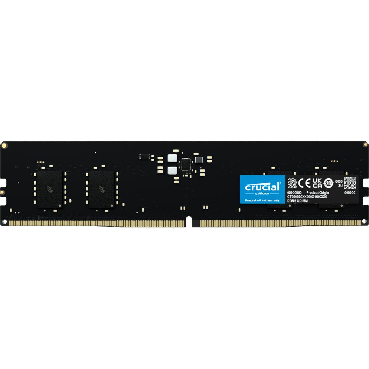 Crucial 8GB 1x8GB DDR5-5200 CL42 RAM Arbeitsspeicher memoria 5200 MHz Data Integrity Check verifica integrità dati (8GB Cruci