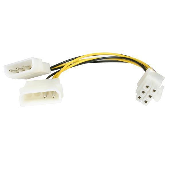 StarTech.com Cavo adattatore alimentazione Scheda video PCI Express - LP4 a 6 Pin - 15 cm