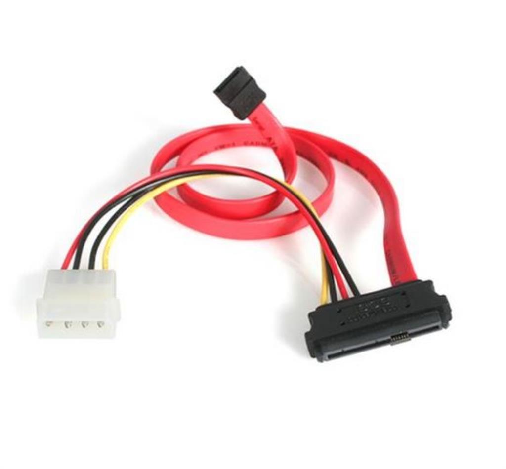 Cavo SAS 29 Pin a SATA e alimentazione LP4 45 cm - Consente di collegare un Hard Disk SAS a un controller SATA