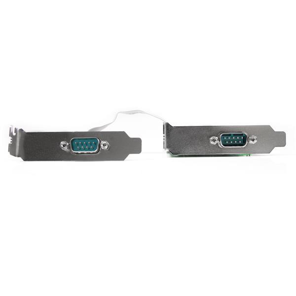 Scheda pcie seriale nativa basso profilo a 2 porte rs-232 con 16550 uart