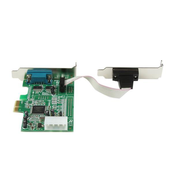 Scheda pcie seriale nativa basso profilo a 2 porte rs-232 con 16550 uart