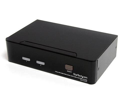 StarTech.com Switch KVM DVI USB 2 porte con audio e hub USB 2.0