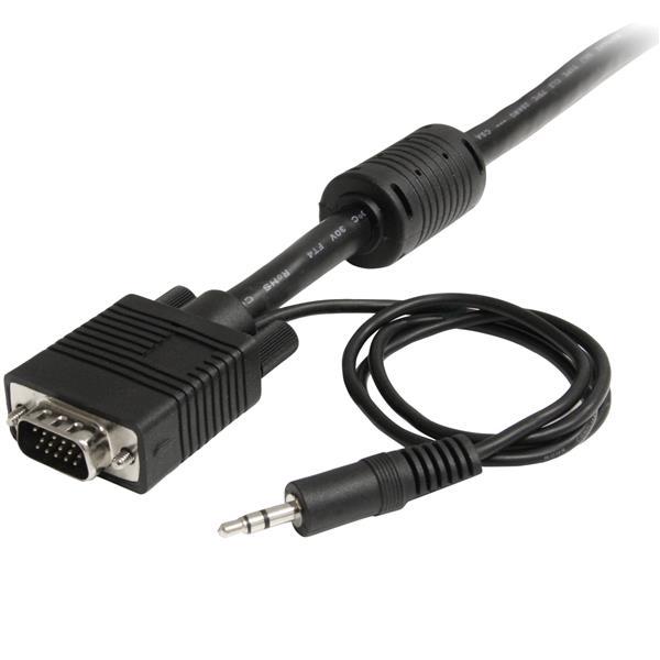 StarTech.com Cavo coassiale estensione video VGA monitor ad alta risoluzione 5 m con audio HD15 M/M