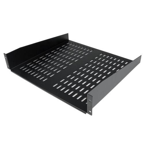 StarTech.com Scaffale cantilever per montaggio a rack universale con fessure 16" 2U - Ripiano per armadio server rack fisso - 2