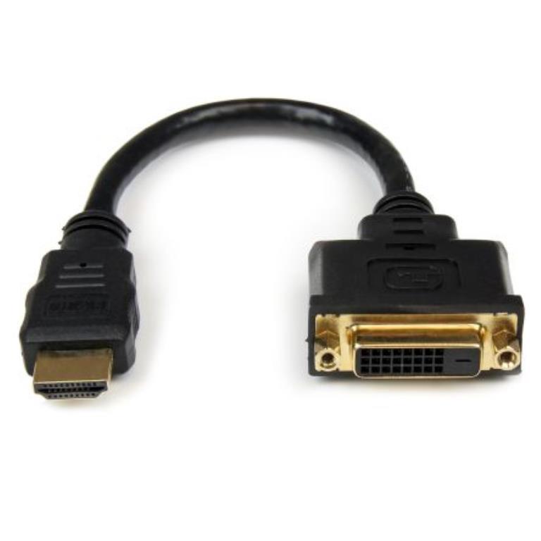 Adattatore cavo video HDMI a DVI-D da 20 cm - HDMI maschio a DVI femmina