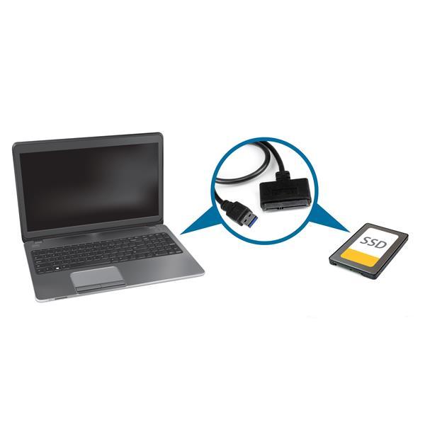 Cavo adattatore per HDD/SSD USB 3.0 a SATA III da 2.5" con UASP - Convertitore Sata SSD/HDD