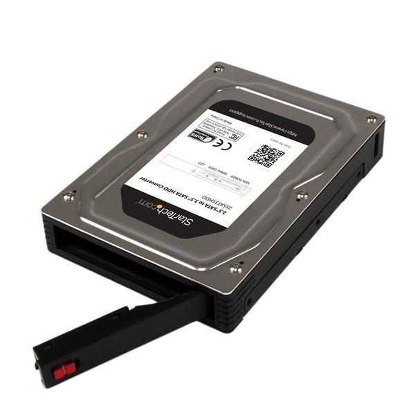 Box esterno adattatore per dischi rigidi SATA da 2,5? a 3,5" in alluminio con altezza massima SSD / HDD di 12,5 mm
