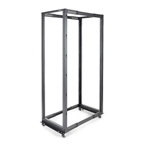 StarTech.com Armadio Rack a Telaio aperto 42U 19" - 4 staffe con profondit regolabile da 59-104 cm - Server Rack dati mobile/