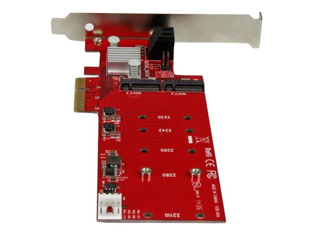 StarTech Scheda PCI Express Controller 2x M.2 NGFF SSD RAID con 2 Porte Sata III