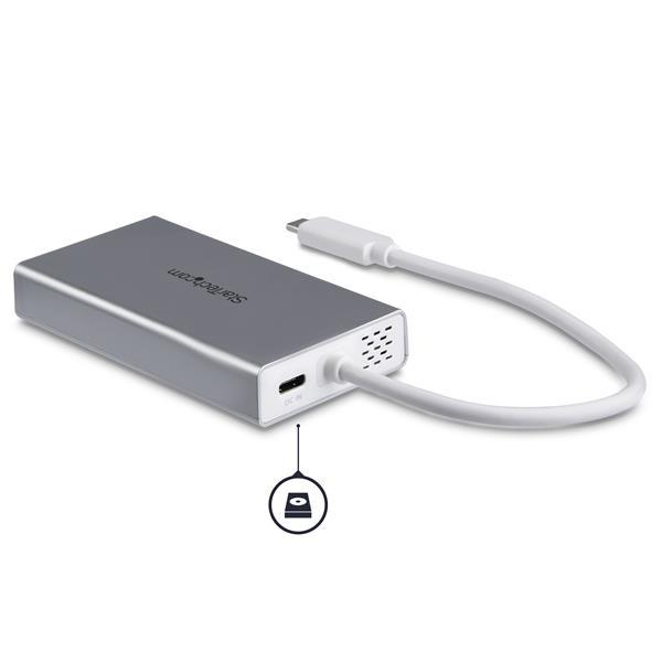 StarTech.com Adattatore USB-C Multiporta - Docking Station da viaggio USB-C con HDMI 4K - 60W Alimentazione Pass-Through, GbE,