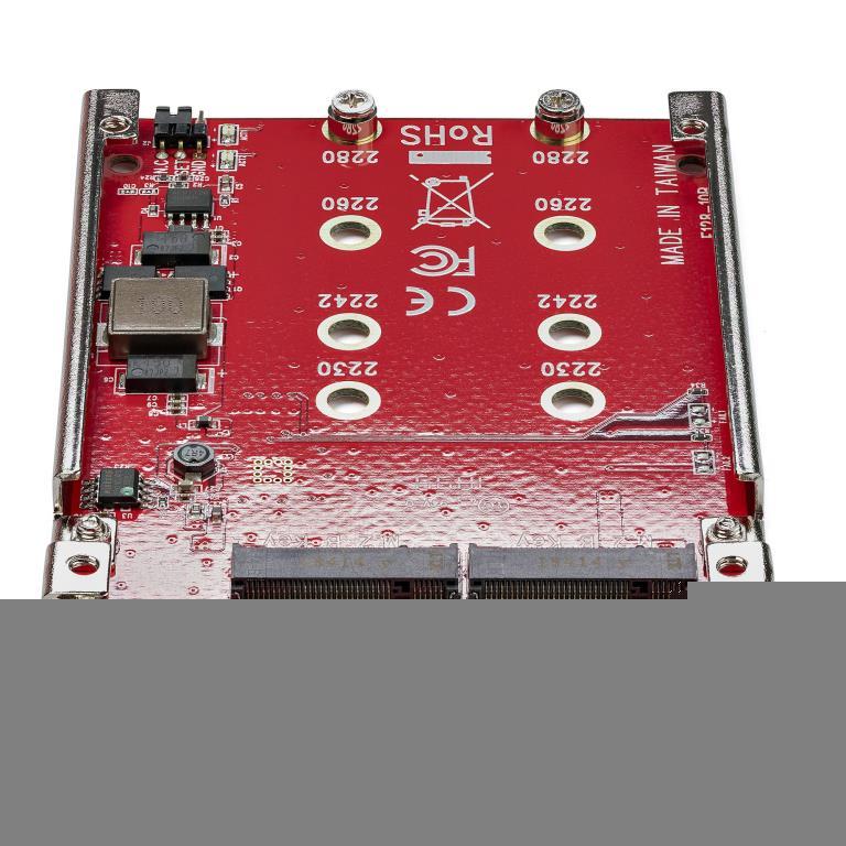 StarTech.com Adattatore per 2 Dischi SSD M.2 a SATA per alloggio da 2,5" - RAID