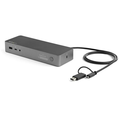 StarTech.com Docking station USB-C e USB-A - Docking station ibrida universale per computer portatili con 100W Power Delivery -