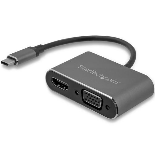 StarTech.com Adattatore USB-C a VGA HDMI 2 in 1 - 4K 30Hz - Grigio Siderale