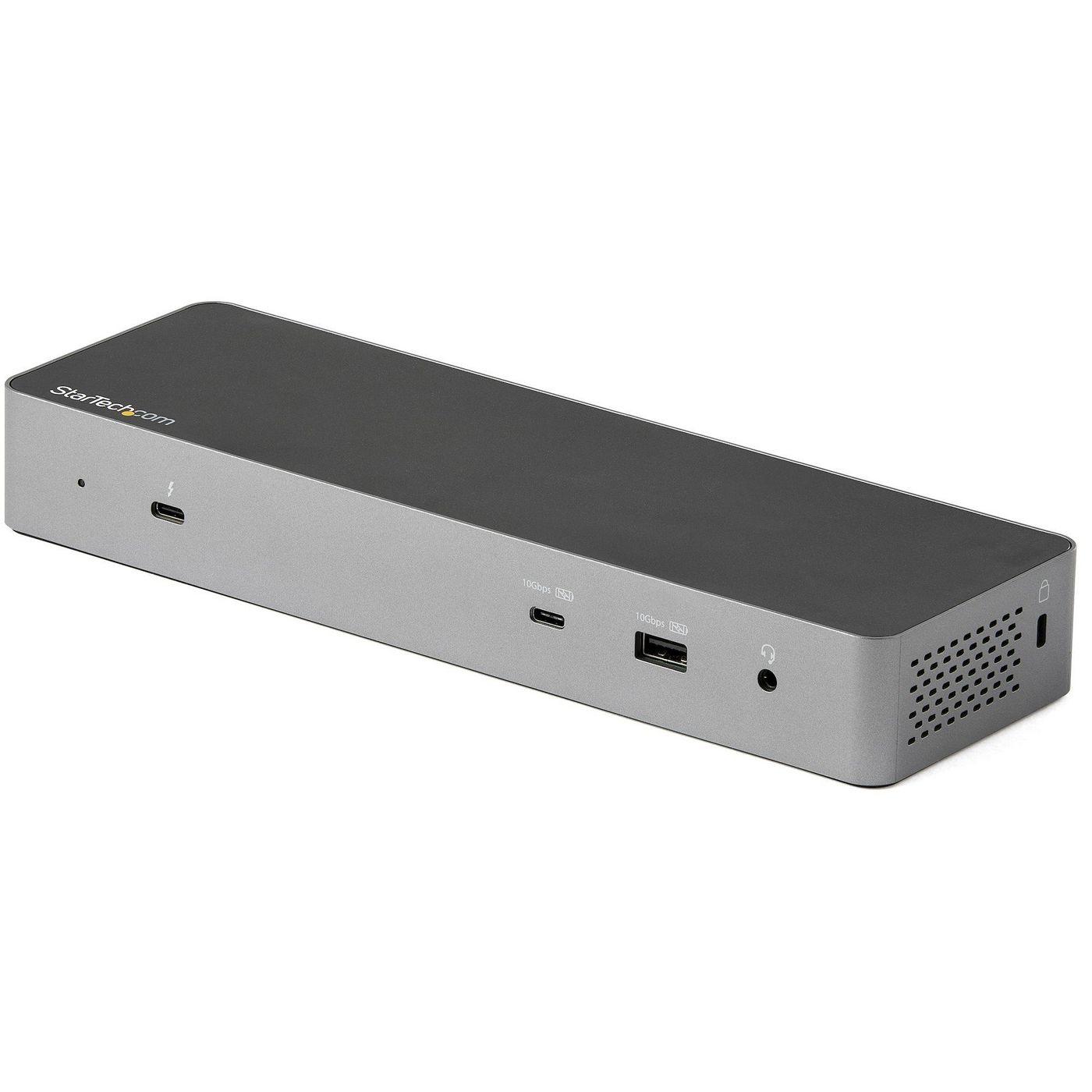 StarTech.com Dock Thunderbolt 3 compatibile con USB-C - Doppio monitor 4K 60Hz DisplayPort 1.4 o doppio display HDMI - Laptop D