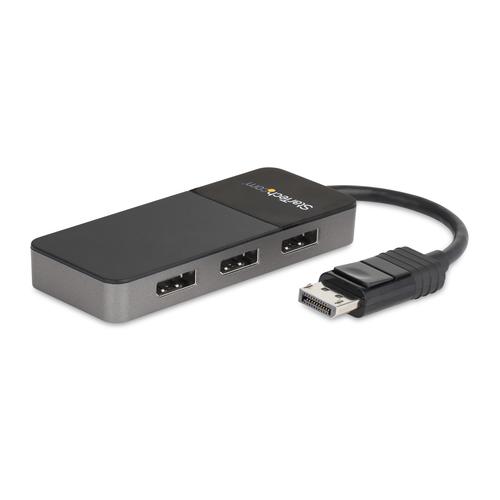StarTech.com Adattatore multi monitor a 3 porte - DisplayPort 1.4 a 3x DisplayPort Video Splitter - Doppio o triplo 4K - Laptop
