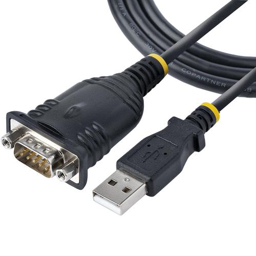 StarTech.com Cavo Adattatore USB a Seriale 1 m - Convertitore da USB a Seriale con Porta COM Cavo USB Seriale RS232/DB9 Maschio