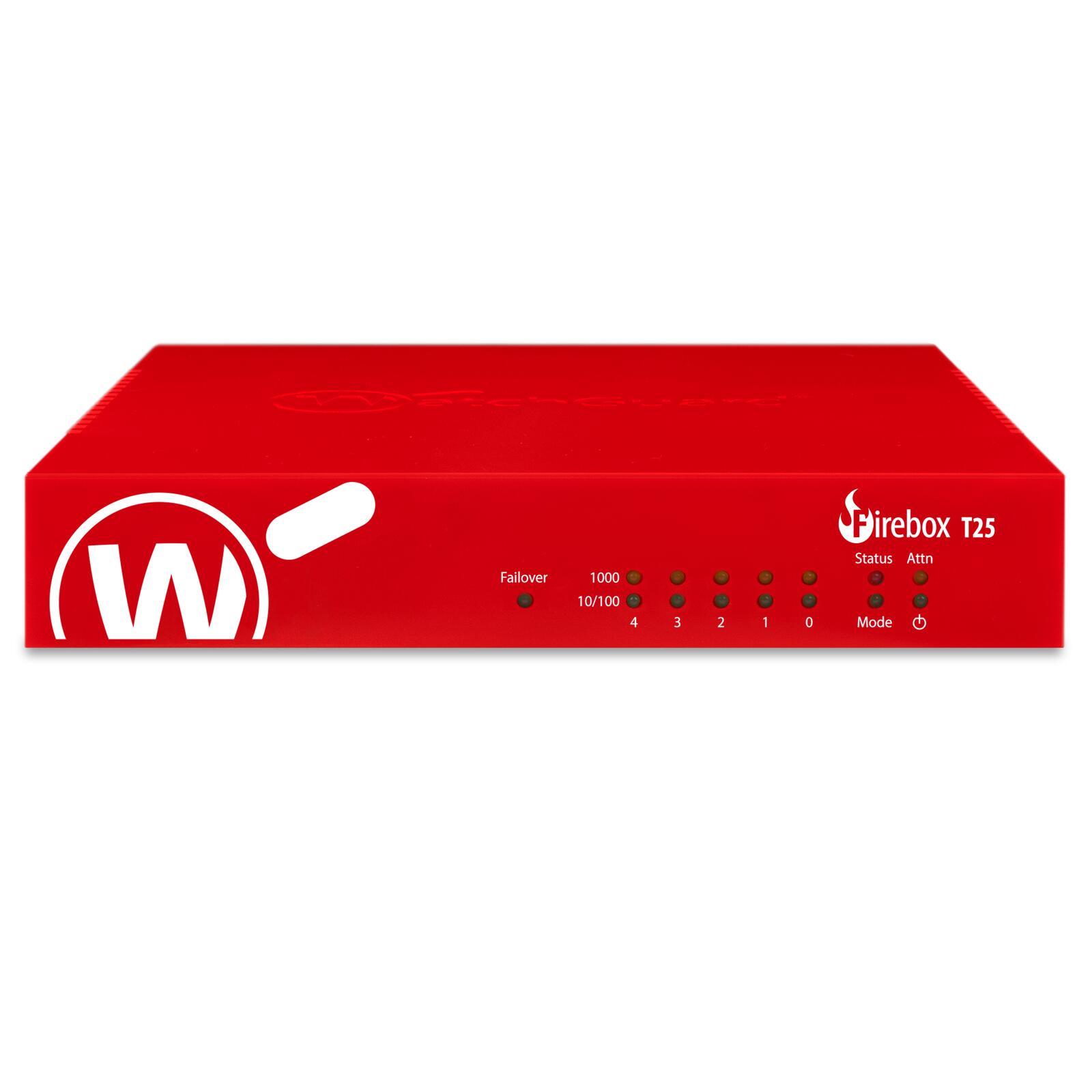 WatchGuard Firebox T25 firewall hardware 314 Gbit/s (WatchGuard Firebox T25 with 1 Year Standard Support)