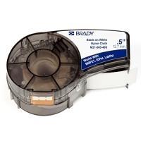 Brady 110894 Nero, Bianco Etichetta per stampante autoadesiva (Nylon Cloth tape for - BMP21-PLUS BMP21 IDPAL LABPAL - 12.70 mm