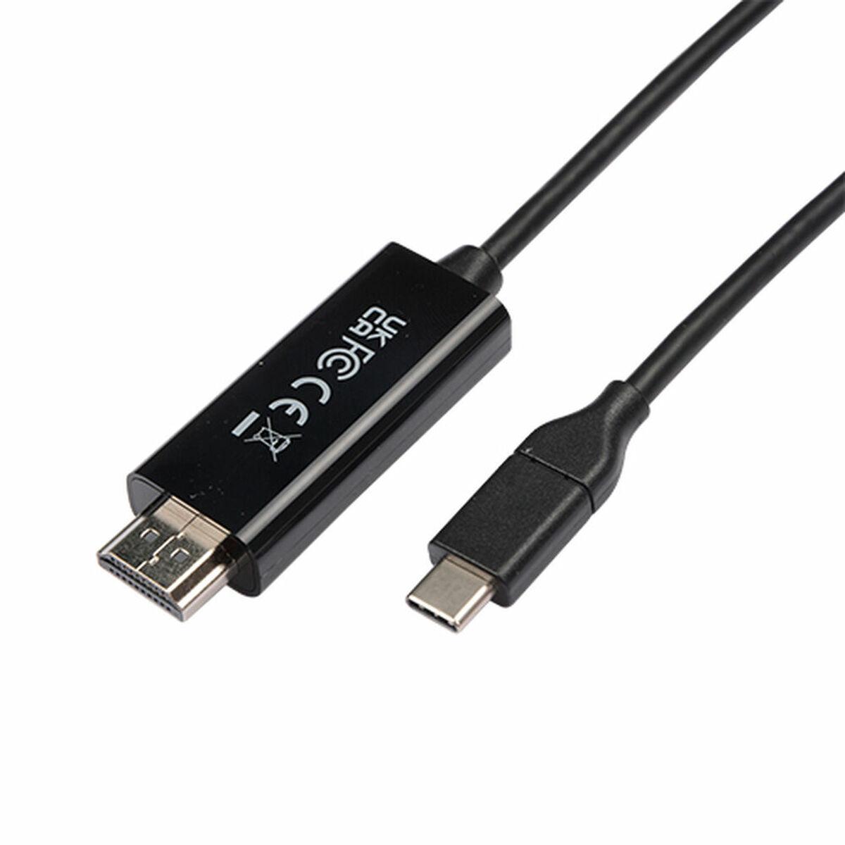 ADATTATOREUSB-C M A HDMI M NERO
