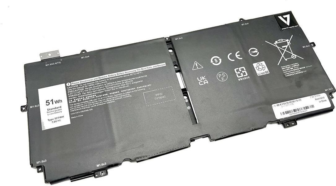 V7 BAT DELL XPS 13 7390 2-IN-1 - 4 CELL 6375MAH 52TWH NN6M8 XX3T7