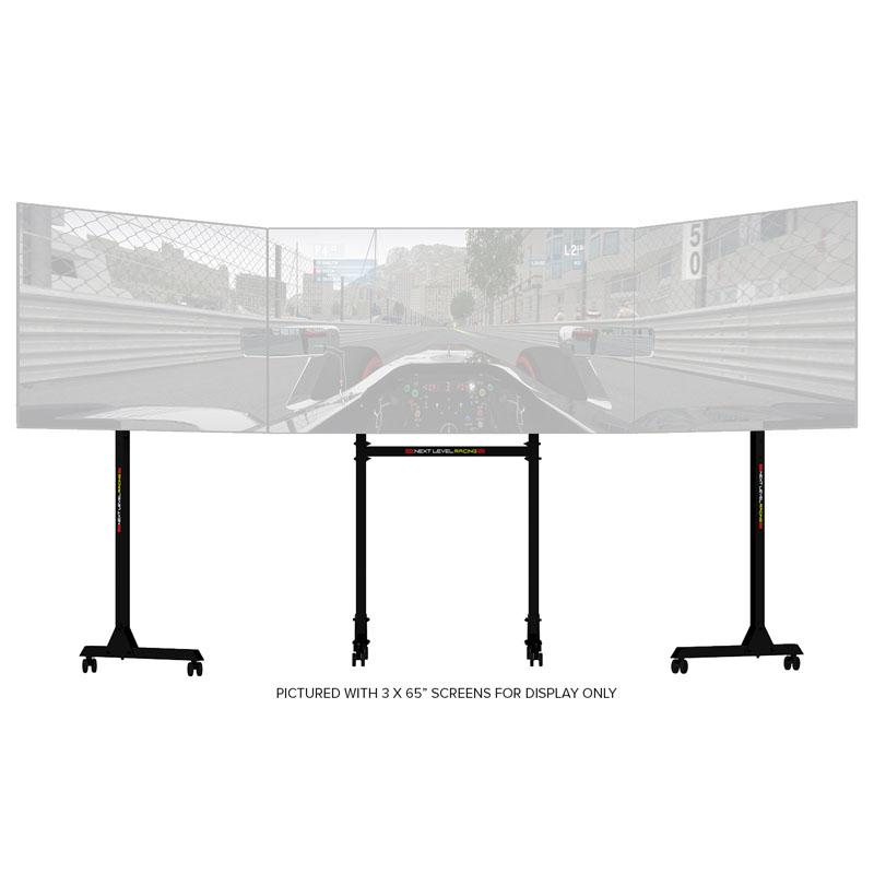 FREE-STANDING TRIPLE MNTR STAND - 3X32-65IN 75X75 TO 450X660MM