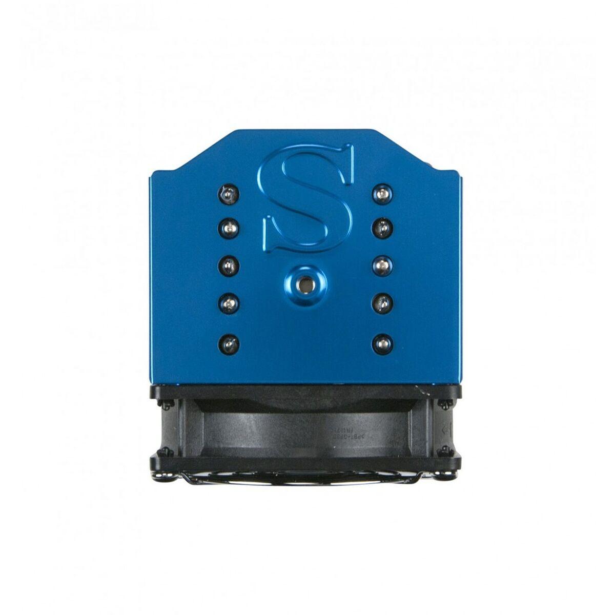 Sistema di raffreddamento per computer Supermicro SNK-P0051AP4 Processore Raffreddatore d'aria Nero Blu Metallizzato Argento