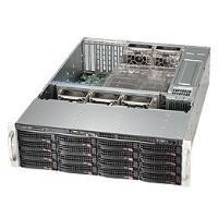 Extern 1x 5.25" Slimline 16x 3.5" SAS/SATA 12Gb/s Hot-Swap 1x 3.5" Slimline 2x 2.5" Hot-Swap Intern 3x 2.5" I/O 2x USB 2.0 1x