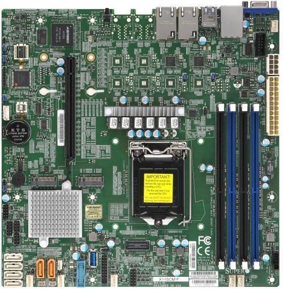 Supermicro X11SCM-F Intel C246 LGA 1151 [Socket H4] micro ATX (SUPERMICRO X11SCM-F - bundkort - micro)